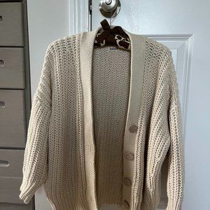 Babaa No. 18 Natural knit cardigan